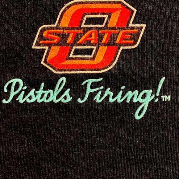 OSU Oklahoma State University Womens Size Medium Black Short sleeve T-Shirt - Picture 2 of 3